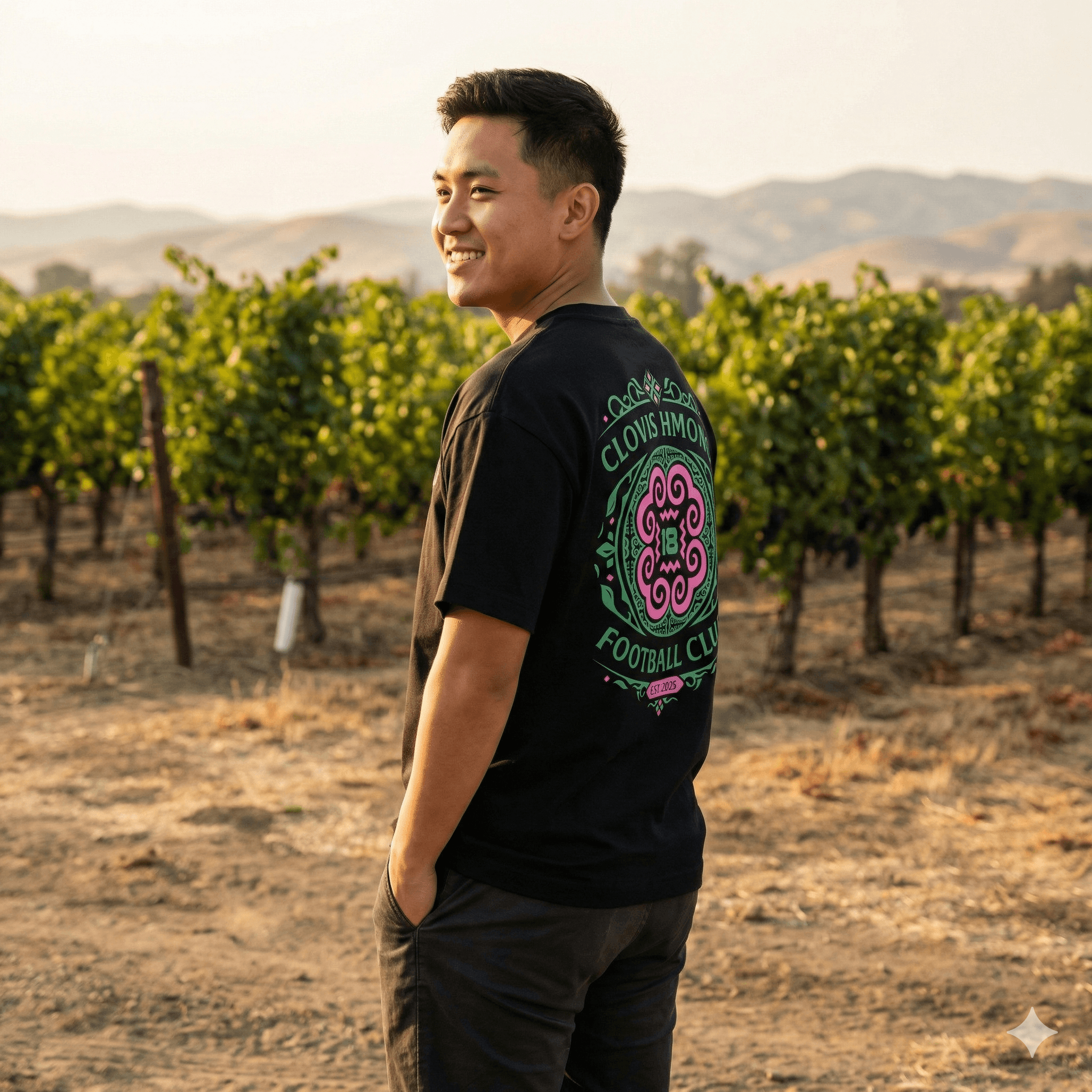 Clovis Hmong 18 Black Tee